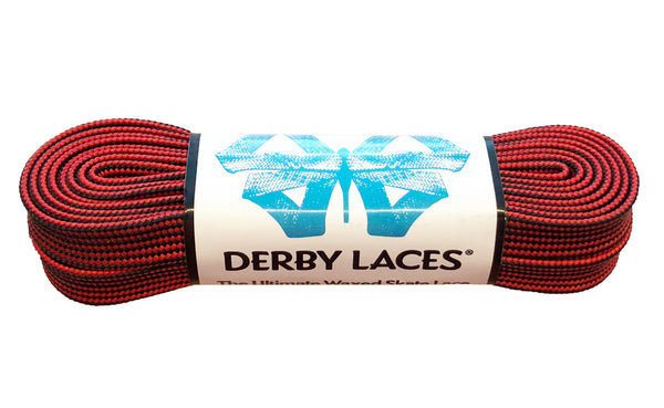 Black and Red Stripe Skate Laces